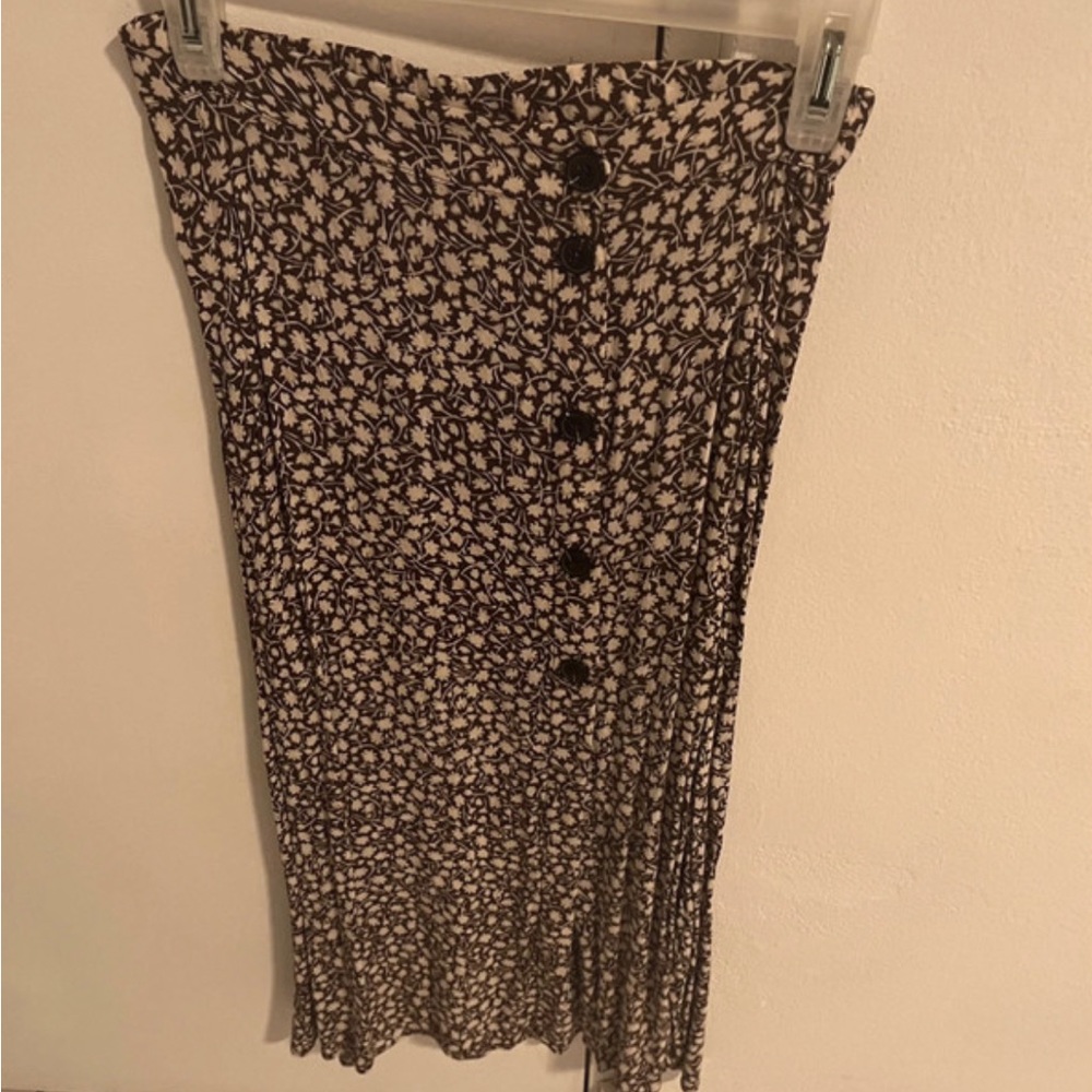 Floral midi skirt
